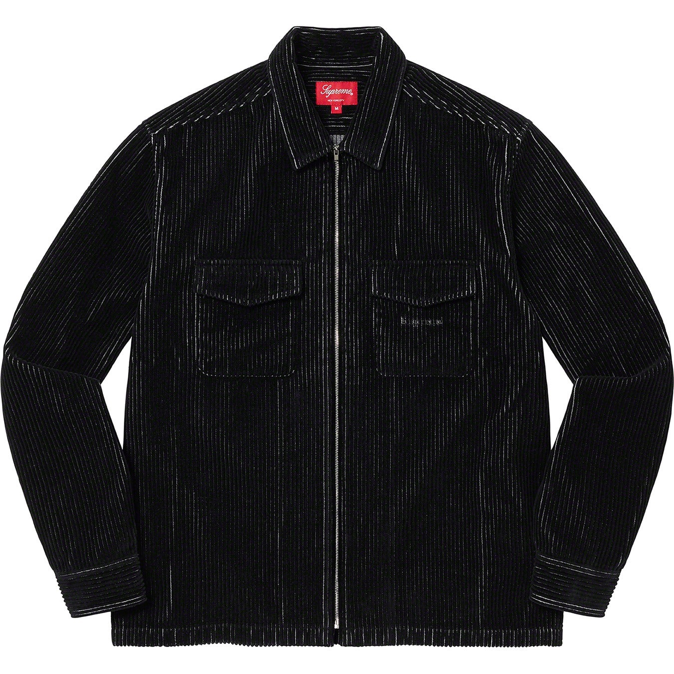 2-Tone Corduroy Zip Up Shirt view 8